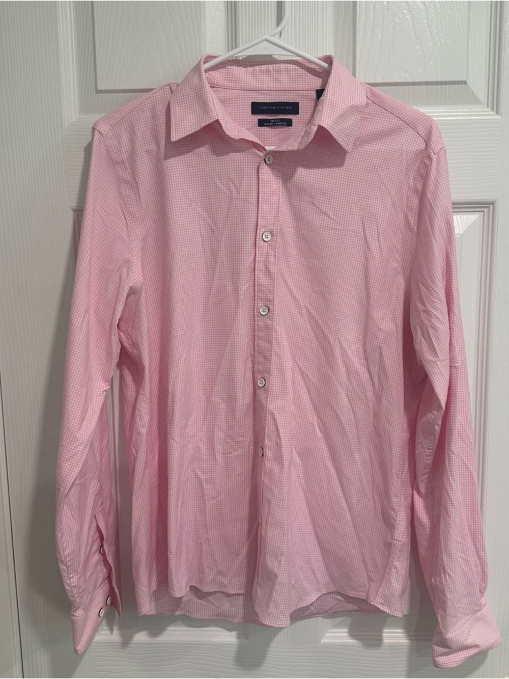 Tommy Hilfiger Light Pink Long-Sleeve Dress Shirt